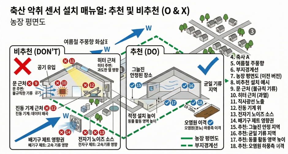 ④ 장비 설치 편의에 따른 유의사항